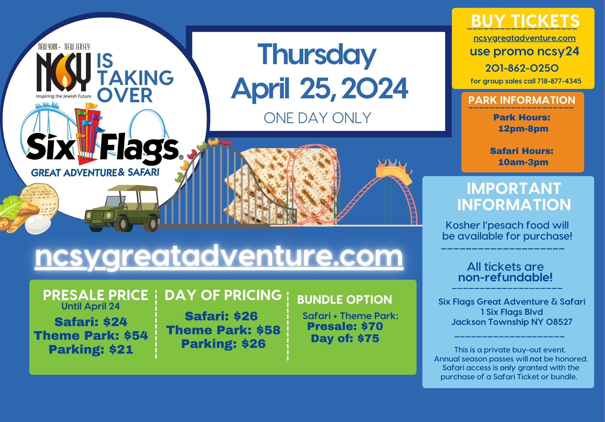 Six Flags Takeover This Chol Hamoed Pesach! The Yeshiva World