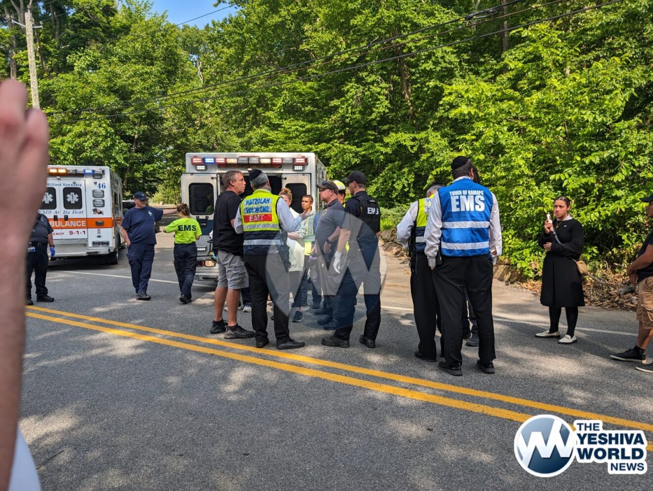 Two Victims Airlifted After Tree Falls On Monsey Trails Bus In NJ