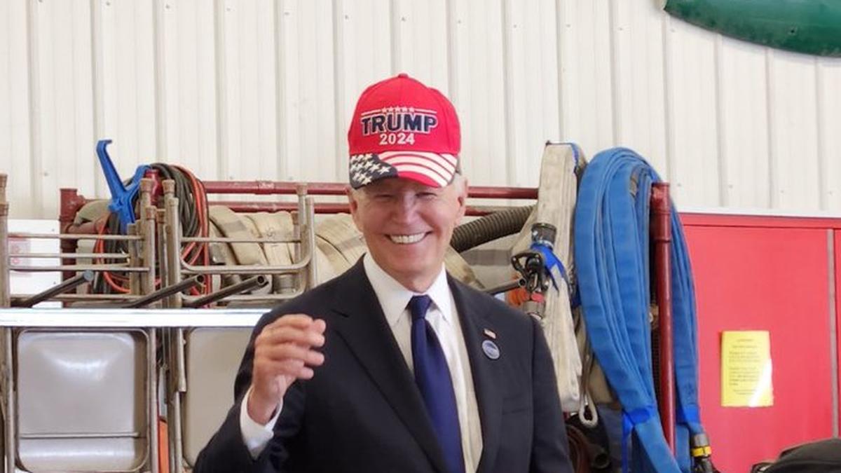 ENDORSEMENT? Joe Biden Dons “Trump 2024” Hat, Poses With Kids In Pro