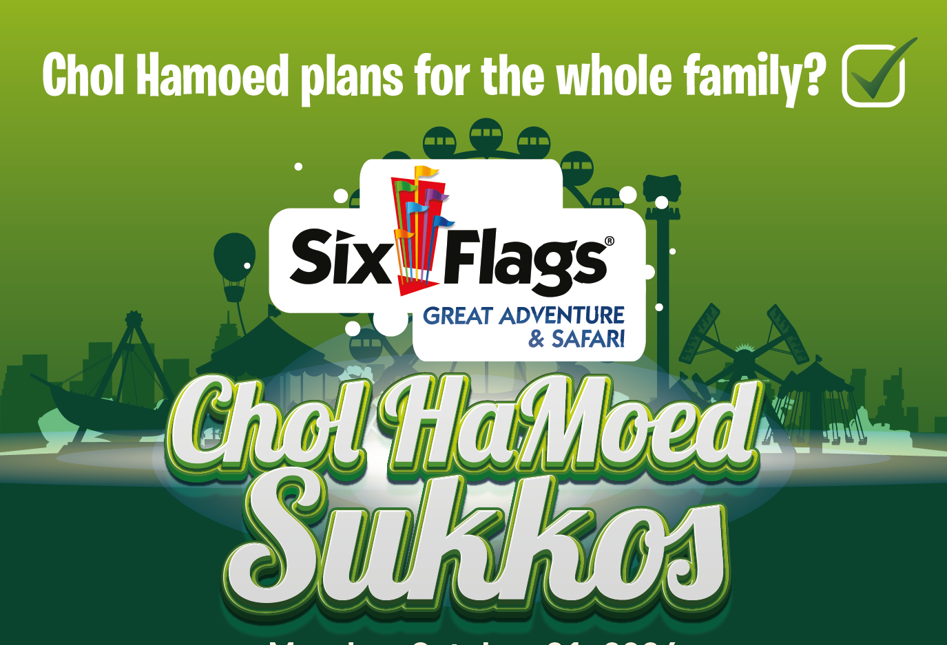 Six Flags Takeover This Chol Hamoed Sukkos! The Yeshiva World