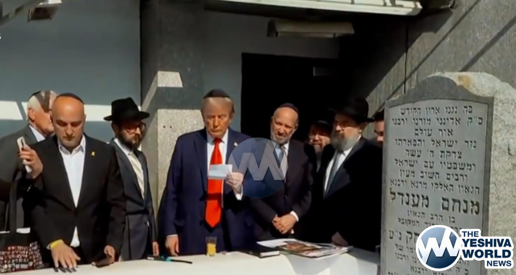 HISTORIC VISIT: Former President Trump Prays At Ohel Of Lubavitcher ...