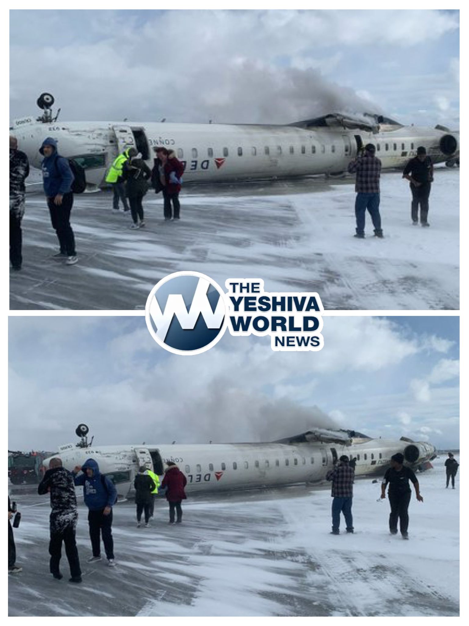 UPDATE Delta Plane Upside Down at Toronto Airport, Injuries Unknown