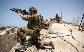 IDF forces in Gaza. (IDF spokesperson)
