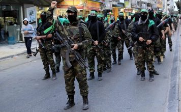 Hamas terrorists. (AP)