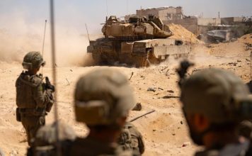 IDF forces in Gaza. (IDF spokesperson)