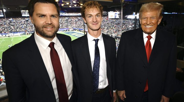 Acquitted Daniel Penny joined President Donald J. Trump and VP-elect JD Vance at the Army Navy Game today in Landover, Maryland.