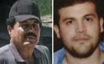This combo of images provided by the U.S. Department of State show Ismael “El Mayo” Zambada, a historic leader of Mexico’s Sinaloa cartel, left, and Joaquín Guzmán López, a son of another infamous cartel leader, after they were arrested by U.S. authorities in Texas, the U.S. Justice Department said Thursday, July 25, 2024. (U.S. Department of State via AP)
