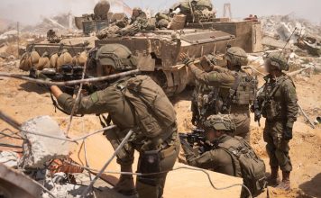 IDF forces in Gaza. (IDF spokesperson)