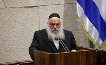 UTJ chairman Yitzchak Goldknopf. (Knesset spokesperson)